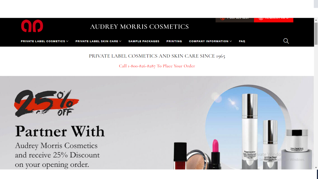 audrey morris cosmetics