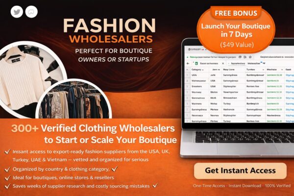 300+ Verified Clothing Wholesalers to Start or Scale Your Boutique