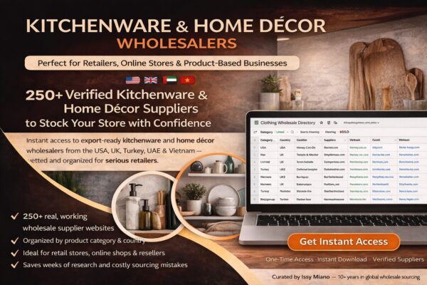 250+ Verified Kitchenware & Home Décor Suppliers to Stock Your Store with Confidence