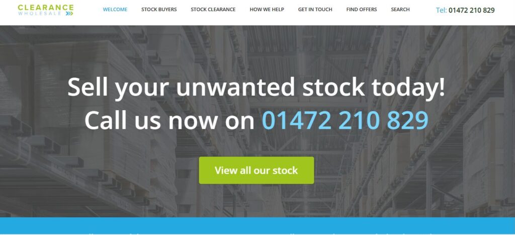 clearance wholesale liquidation websites Uk