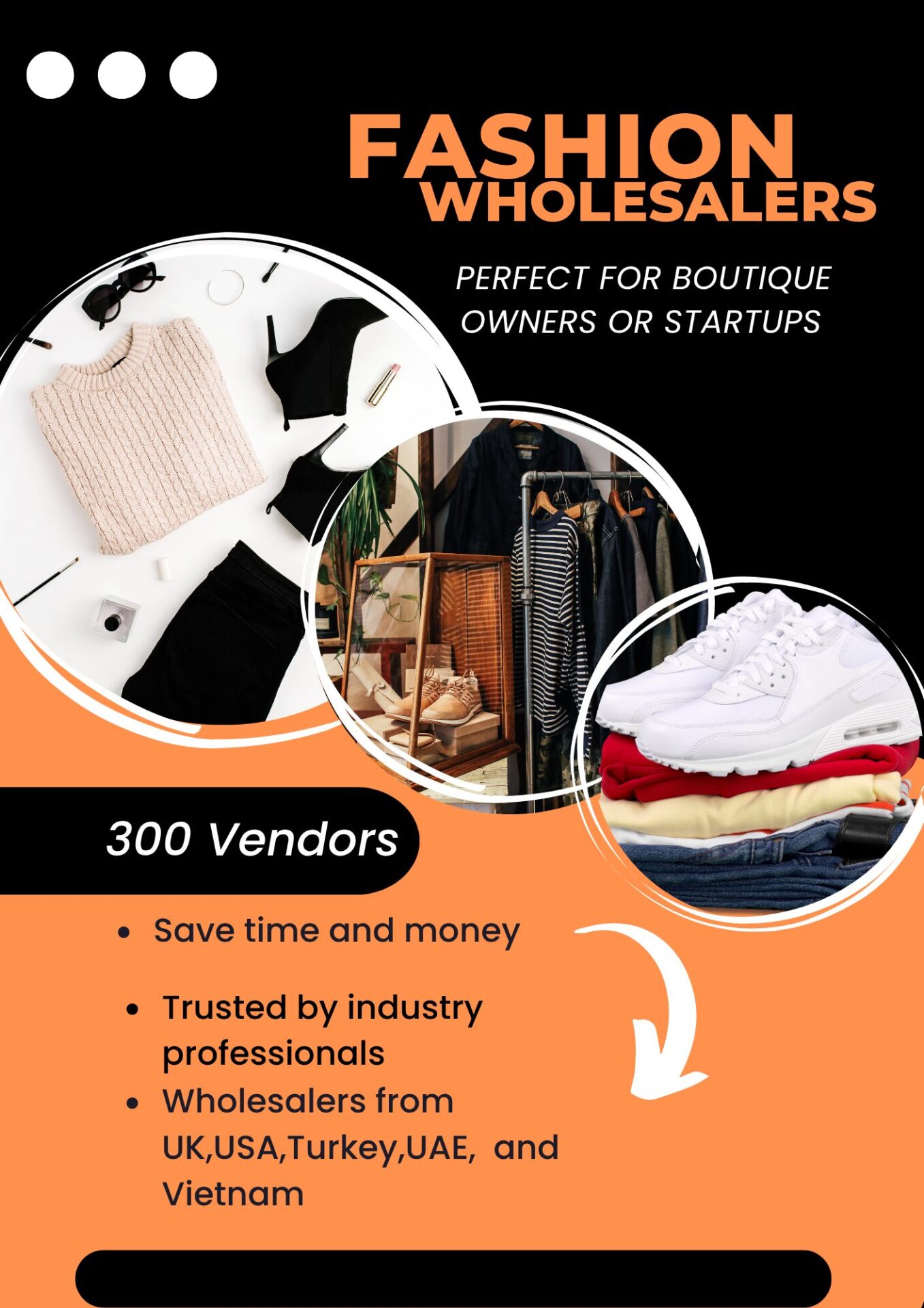 Black and Green Modern Laundry Service Flyer Wholesalers