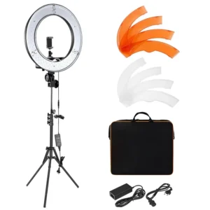 FOSOTO 18-Inch LED Ring Light with Tripod Stand – Essential for Home-Based Boutique Owners