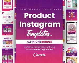 Instagram Canva Templates – For Product-Based Businesses