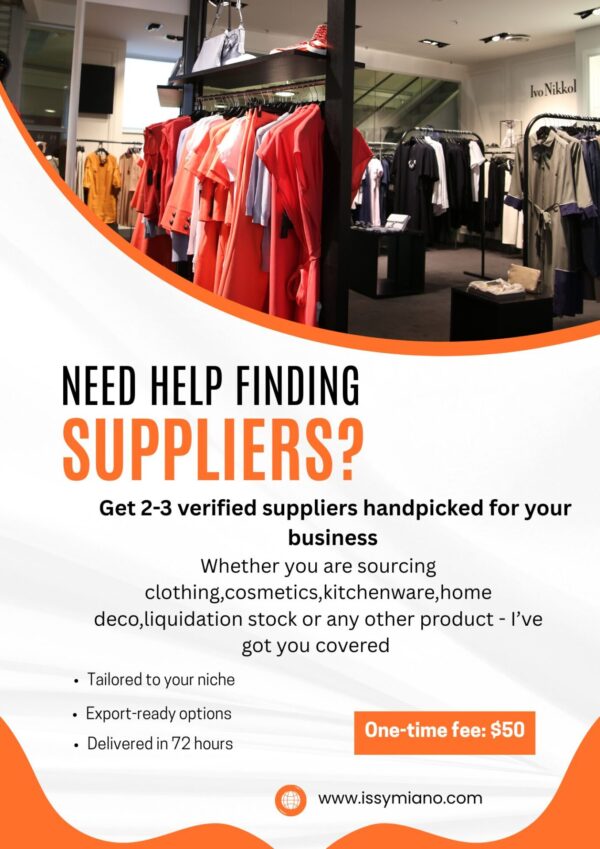 Personalized Supplier Sourcing Service